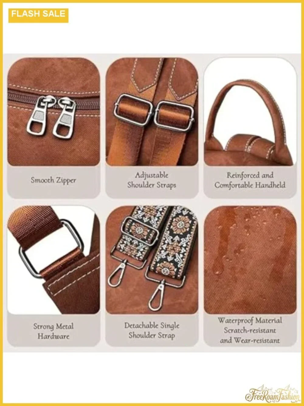 Waterproof PU Leather Women's Fashion Backpack Anti-Theft Convertible Shoulder